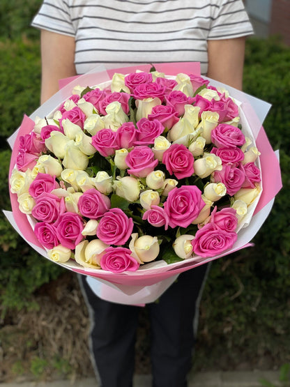 101 Roses Variety Beluga and Aqua