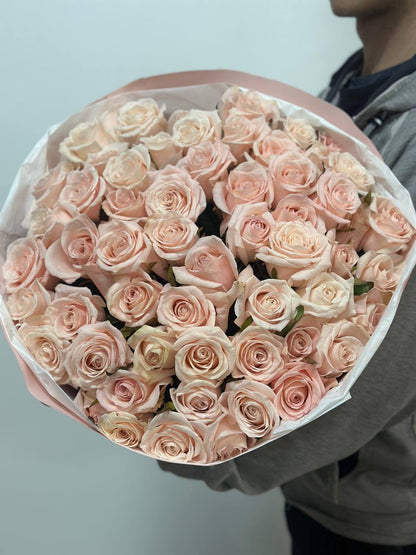 51 roses of the Kimberly variety
