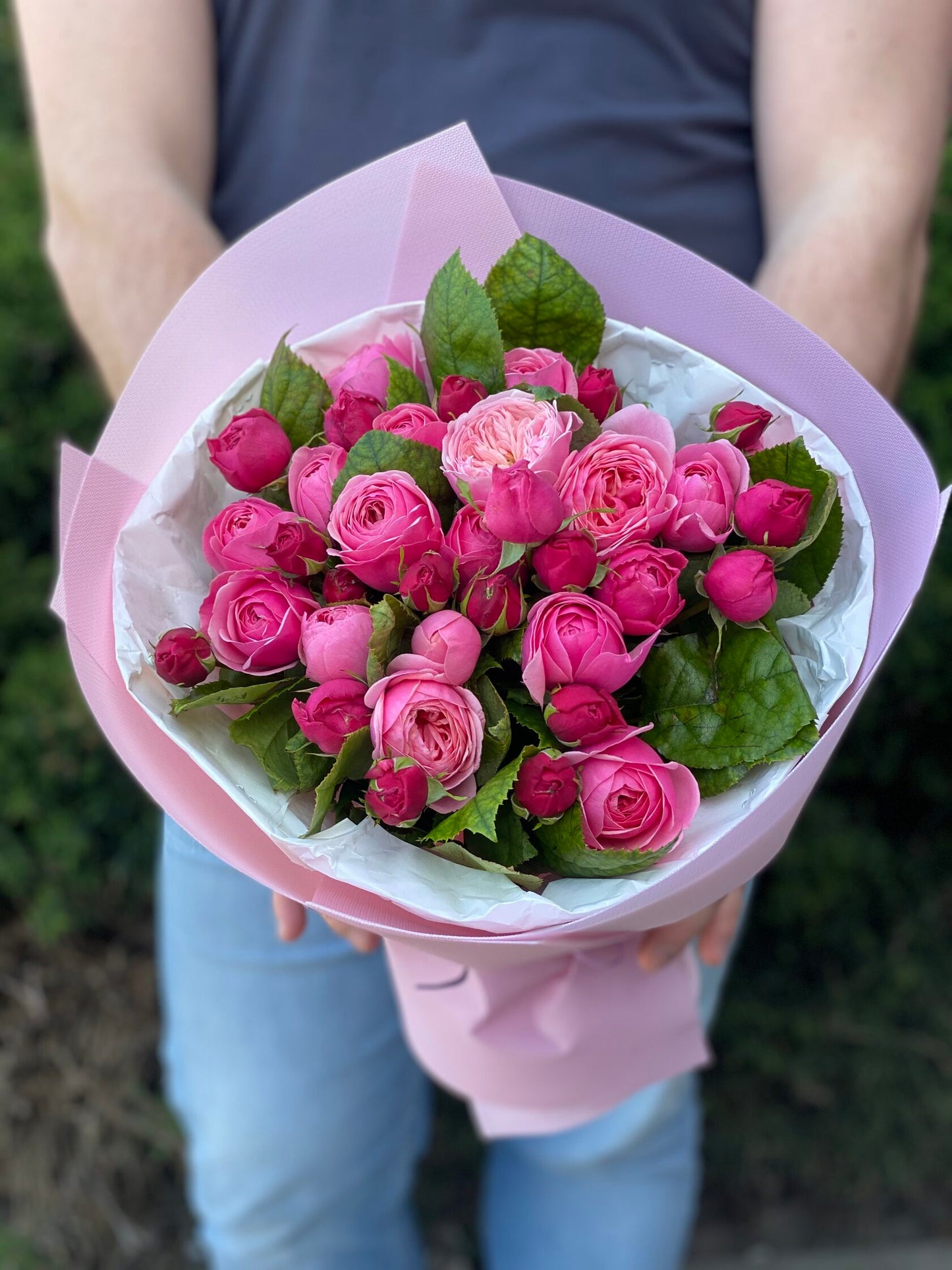 19 branchy peony roses, Lavender Light variety