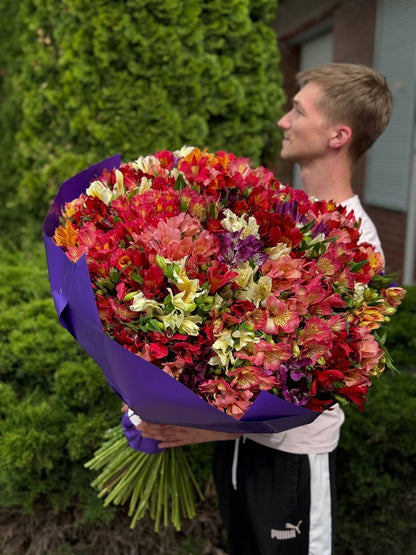 Bouquet of 101 Alstroemerias