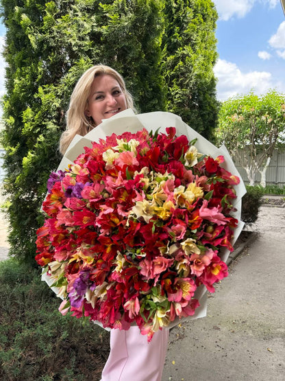 Bouquet of 101 Alstroemerias