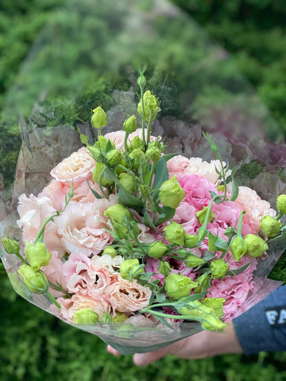 Eustoma 19 stems (70 cm) pink