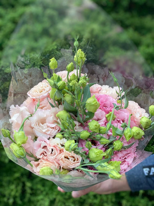 Eustoma 19 stems (70 cm) pink