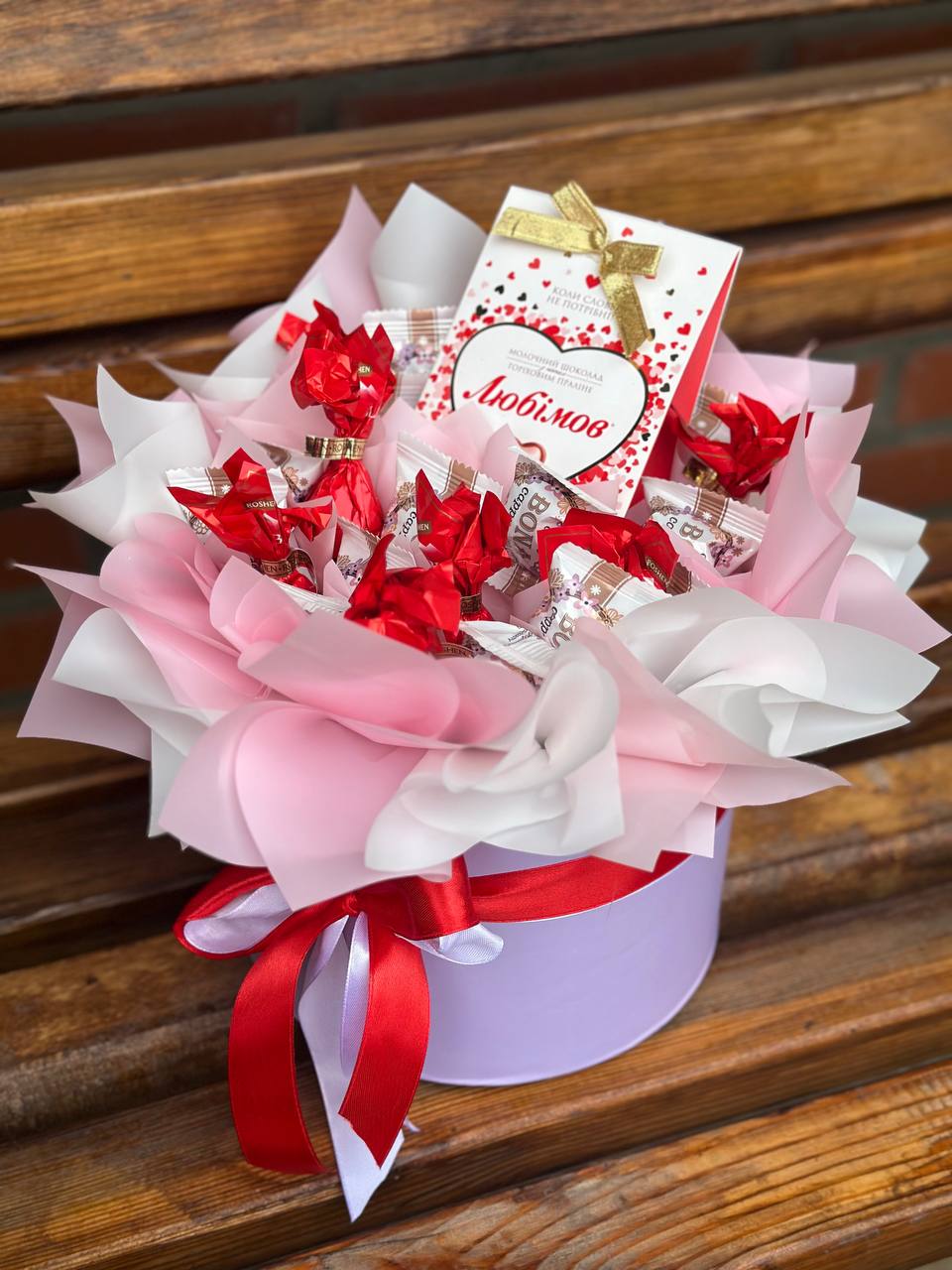 Chocolates in a hat box by Lyubimiv, size M
