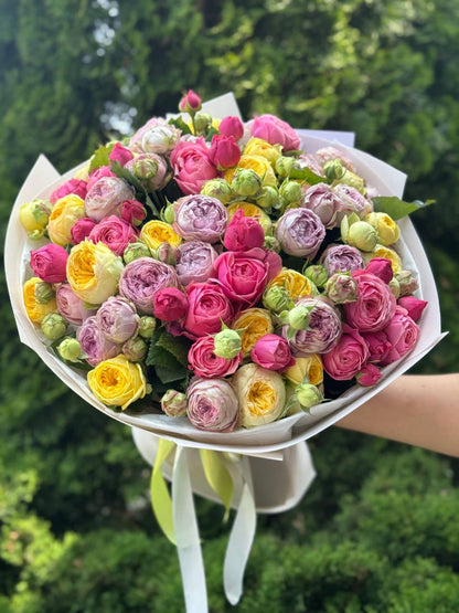 51 peony roses (Lavender, Light, Peonies)