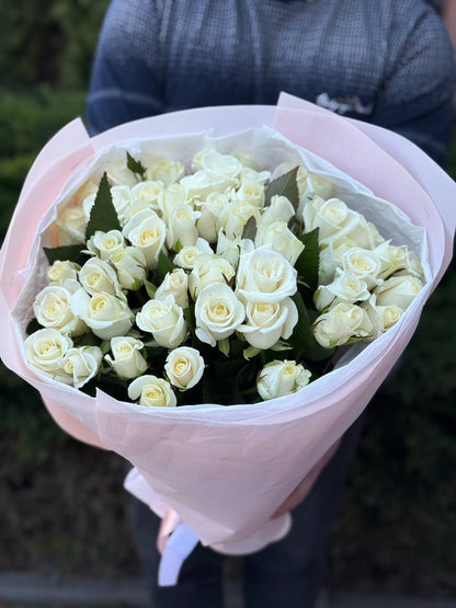 51 roses of the Beluga variety