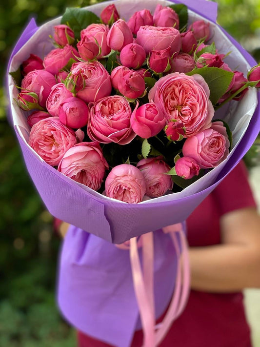 19 branchy peony roses, Lavender Light variety