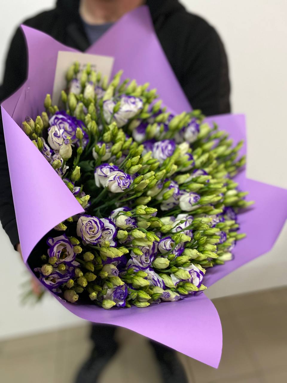 Eustoma 19 stems (70 cm) purple